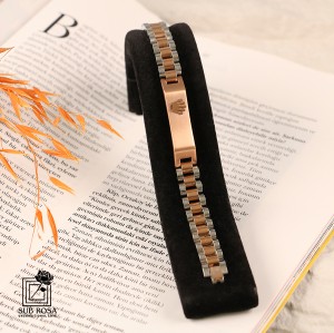 دستبند رولکس NEW رزگلد -نقره ای 13158