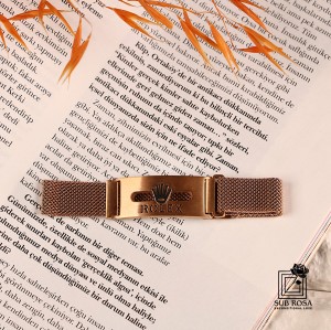 دستبند رولکس مگنتی رزگلد 13281