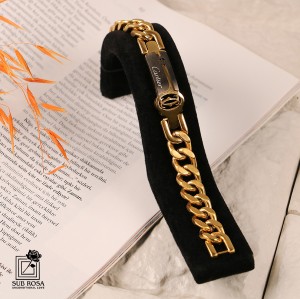 دستبند کارتیر زنجیری طلایی 13285