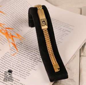 دستبند حصیری GUCCI طلایی 13295