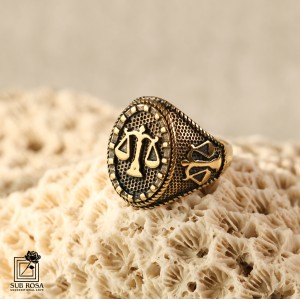 انگشتر استیل عدالت سایز 10-14394