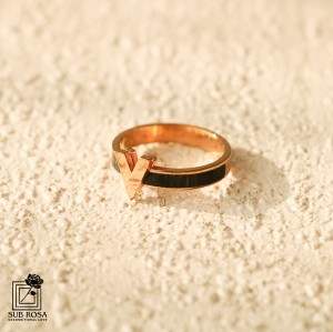 انگشتر استیل لوئیزویتون سایز8-14830