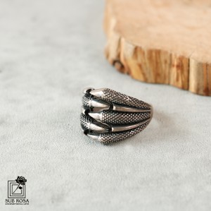 انگشتر نقره 925 مردانه FREE SIZE-14384