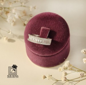 انگشتر نقره 925 زنانه نگین دار 14758-FREE SIZE