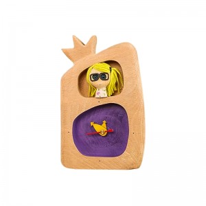 ساعت پرکار آدمک تک انار بنفش