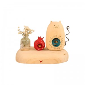 گلدان قلبی گربه و انار ماهی به دل 02