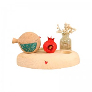 گلدان قلبی پرنده و انار ماهی به دل