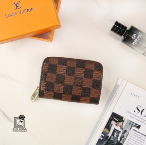 جاکارتی صفحه ای زیپ دار لوئیز ویتون قهوه ای 13197(LV Louis Vuitton)