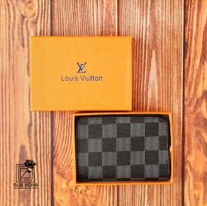 جاکارتی صفحه ای زیپ دار لوئیز ویتون مشکی13197(LV Louis Vuitton)