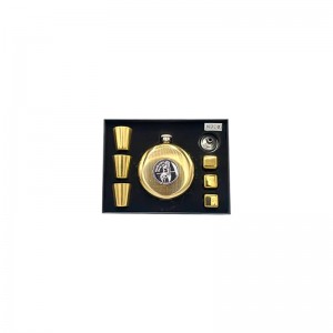 ست نوشیدنی استیل ضخیم گرد 3شات مدل Girl طلایی 2102-42-15291