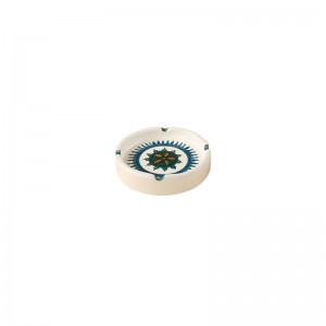 زیر سیگاری سرامیکی دست ساز گرد طلا 13344