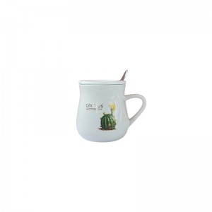 ماگ سرامیکی درب دار مدل کاکتوس 12506