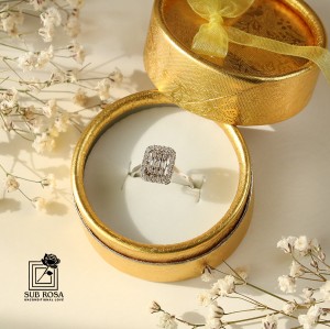 انگشتر نقره 925 زنانه  14888-FREE SIZE