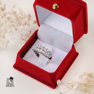 انگشتر نقره 925 زنانه طرح خوشه گندم 14788-FREE SIZE