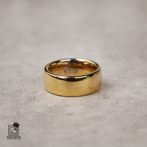 حلقه سرامیکی رینگی طلایی سایز 7 - 13137