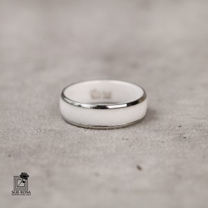 انگشتر تنگستن رینگی سفید سایز 8 - 13134