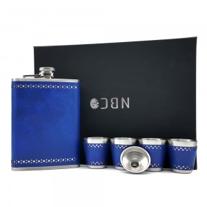 ست نوشیدنی استیل چرمی ان بی کو مدل