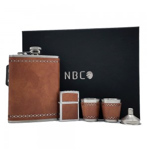 ست نوشیدنی استیل چرمی ان بی کو