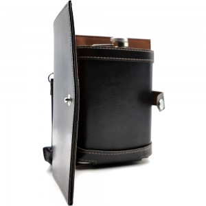 بطری نوشیدنی استیل با کیف چرمی بنددار ان بی کو