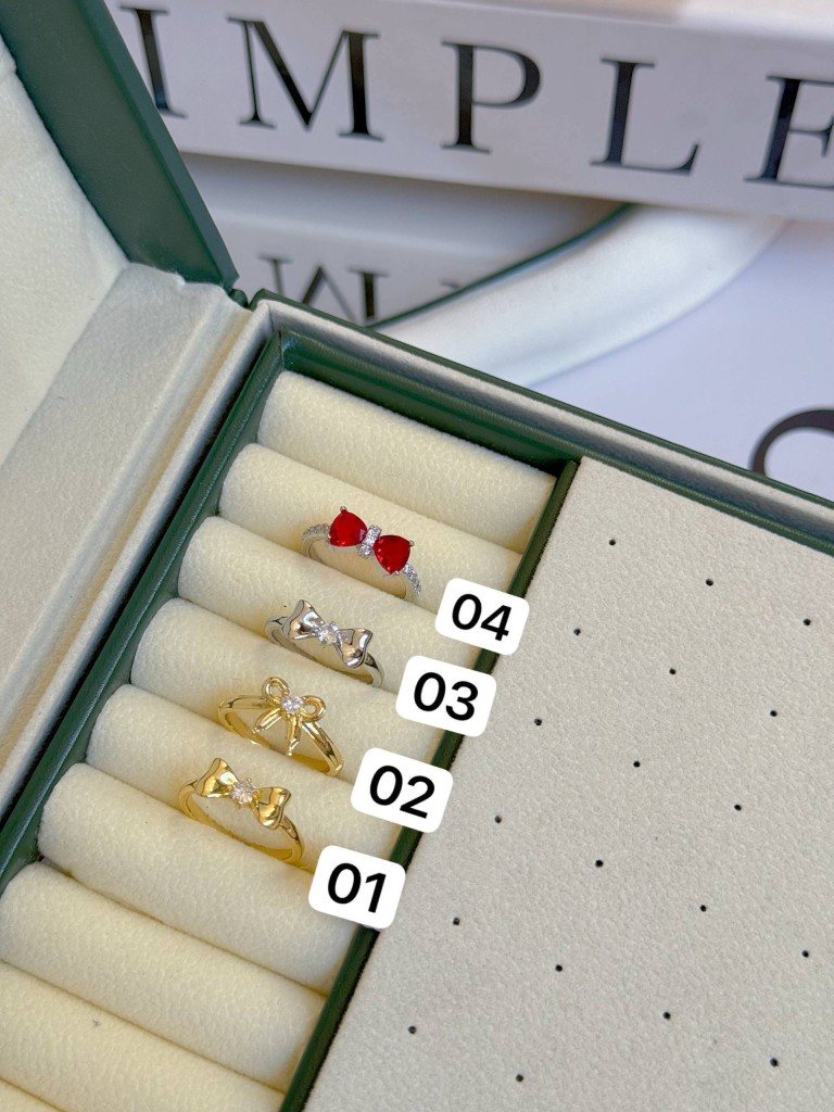 انگشتر پاپیونی دخترانه فری سایز کد R017