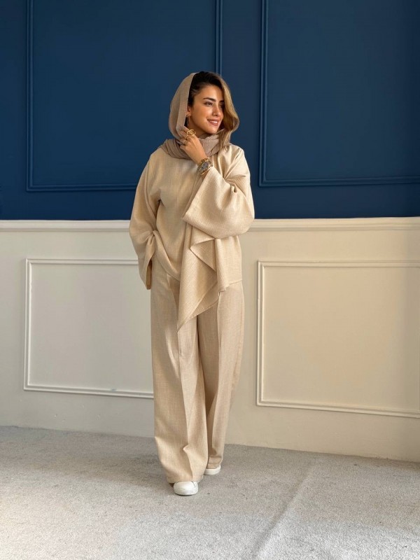 ست مانتو شلوار جدید شانتون کد DIAMOND