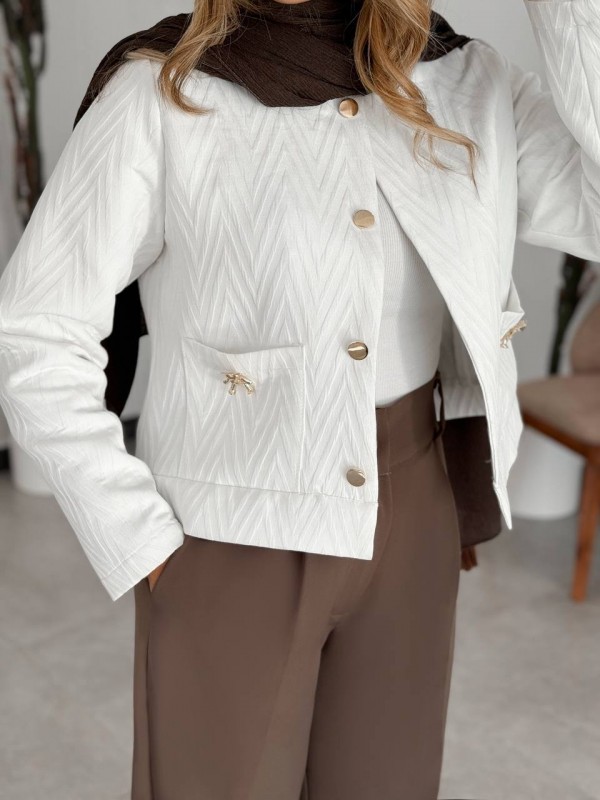 کت ژاکارد زنانه کد TEDI