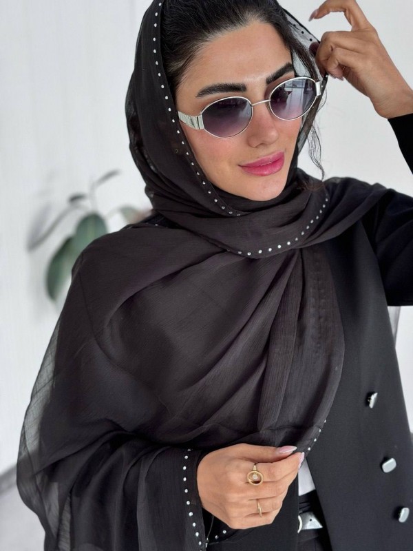 شال حریر وارداتی دور نگین