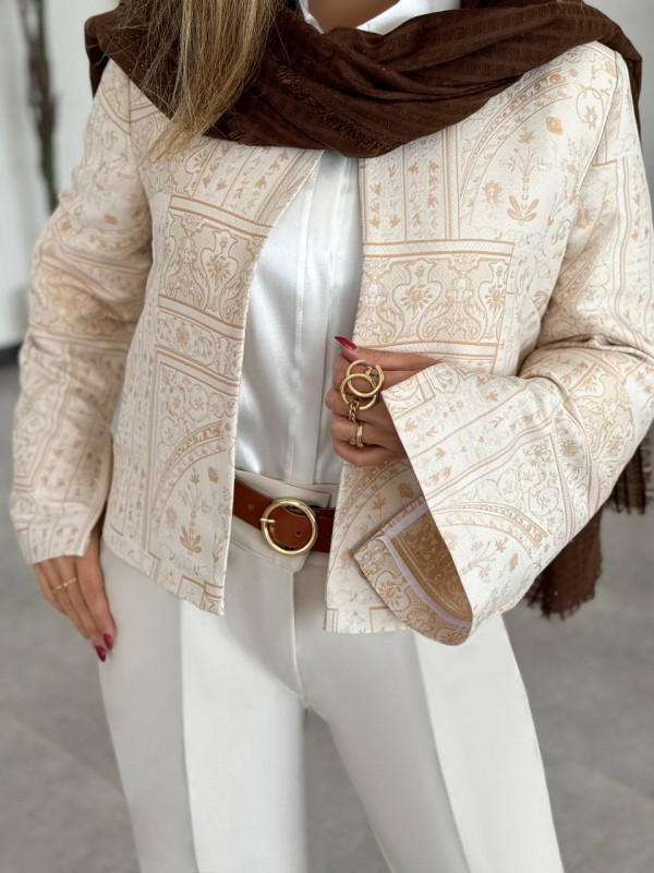 کت ژاکارد جدید زنانه کد SUN