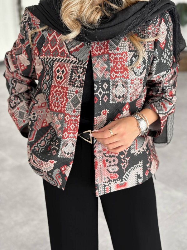 کت پیکسلی زنانه کد CARPET