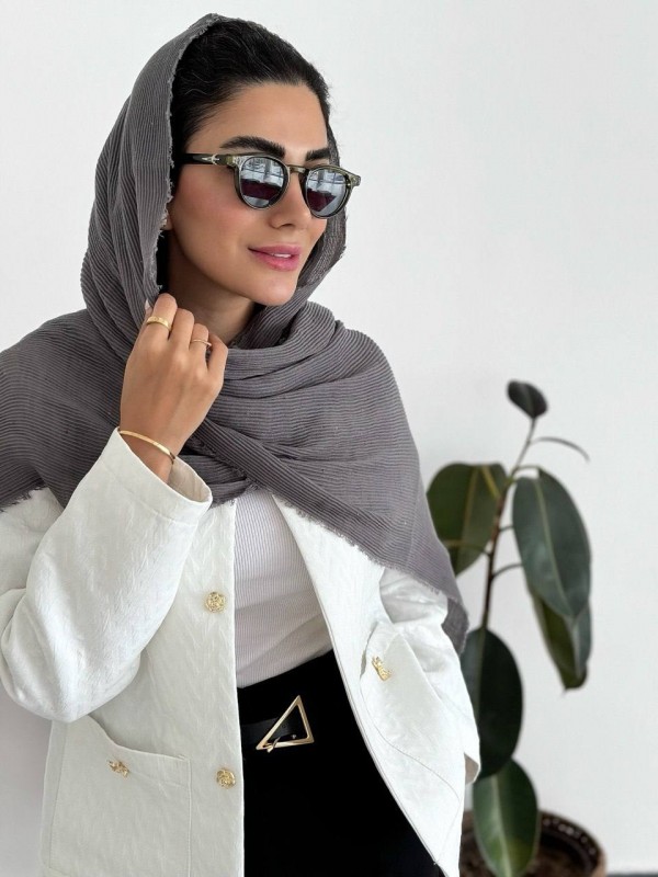 شال پلیسه دور ریش سوپر نخ بهاره