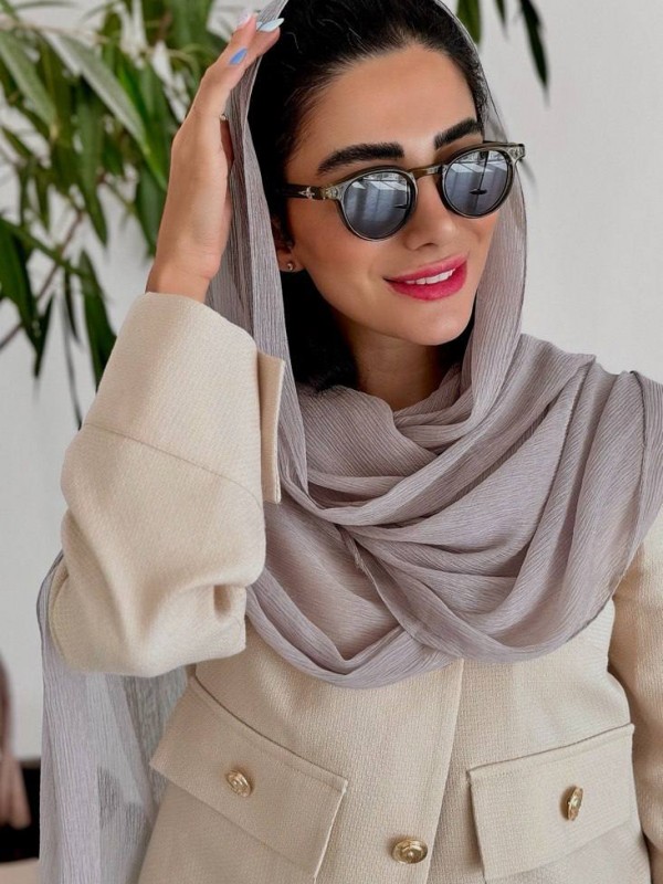 شال حریر میله ای