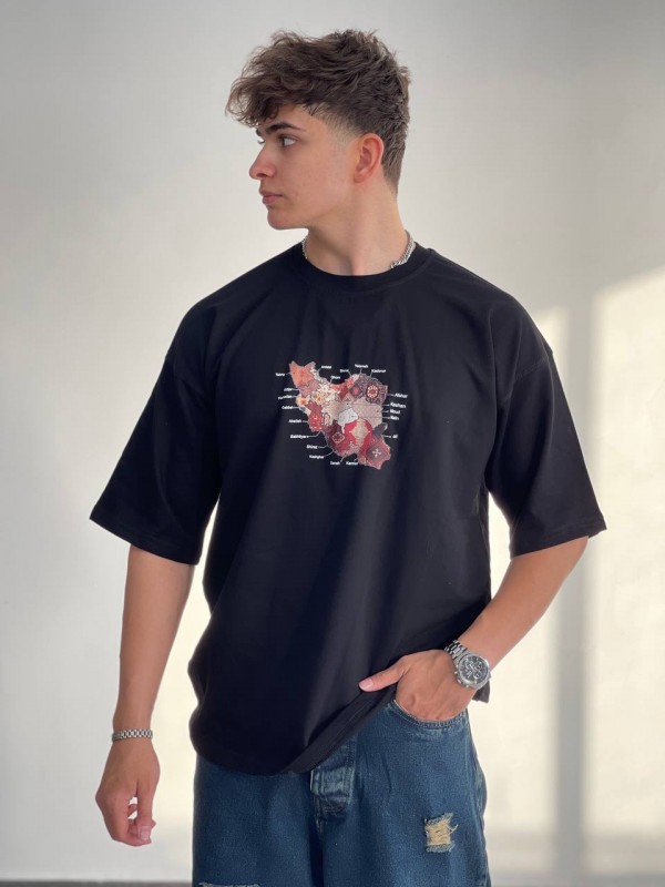 تیشرت مشکی طرح ایران