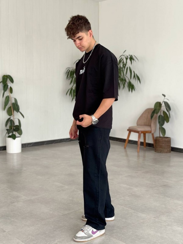 تیشرت مشکی طرح NIKE یونیسکس