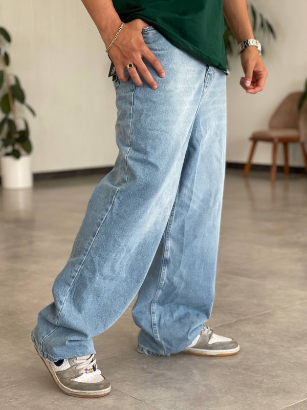 شلوار جین فول بگ یخی کد: M11