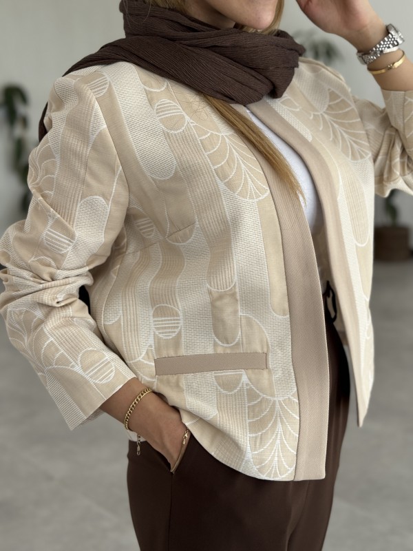 کت ژاکارد زنانه کد KAROR