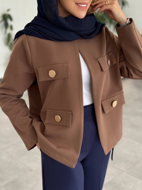 کت زنانه کرپ ترک کد KITY