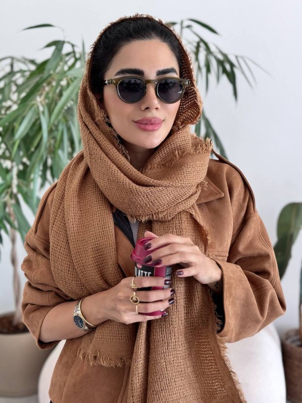 شال پاییزه حصیری زنانه