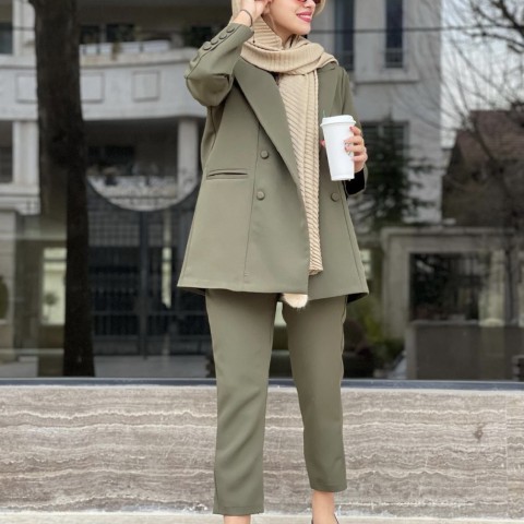 کت  کرپ یشمی زنانه  کد 220