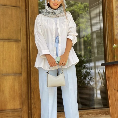 شومیز مانتویی زنانه کد 508