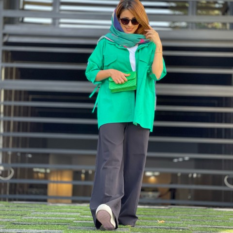 شلوار لینن بگ زنانه کد 035