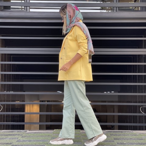 مانتو کتان زنانه کد MIKA