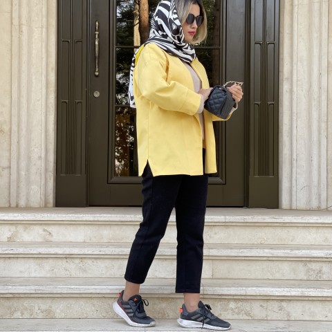 مانتو کتی کتان زنانه کد SOSO