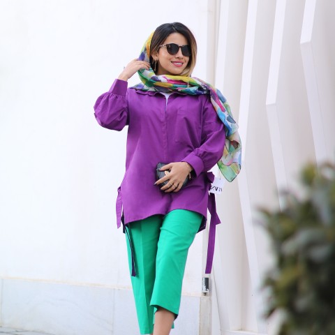 شلوار زنانه و شلوار دخترانه لینن بگ کد NIA