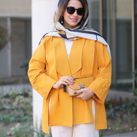 مانتو کتی کژوال زنانه کد YOYO