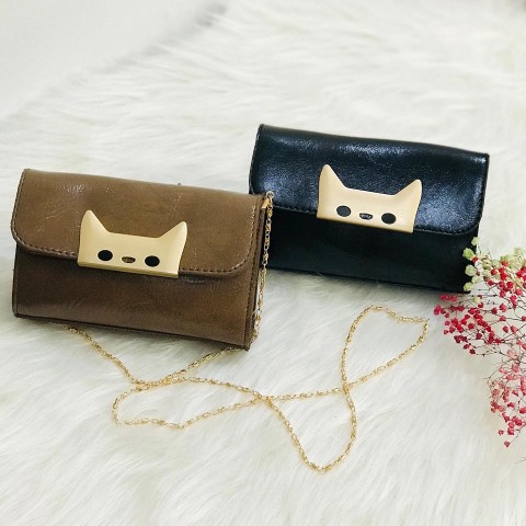 مینی بگ چرم زنانه و دخترانه گربه ای کد YUMI