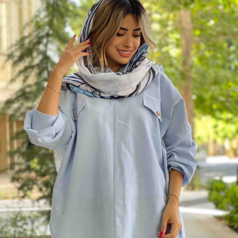 مانتو لینن جلو بسته  دخترانه کد BELAMI