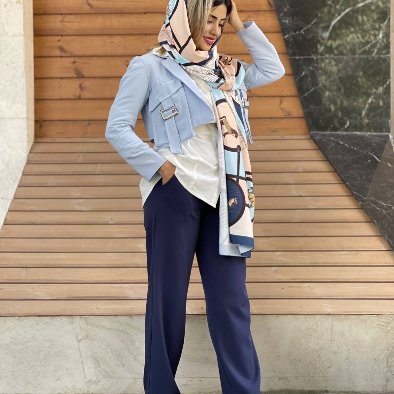 کراپ کت جدید لینن دخترانه کد PASTA