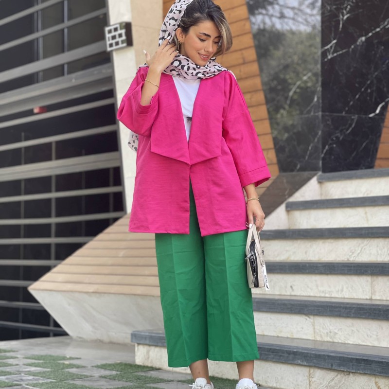 شلوار بگ لینن  زنانه کد DOGME