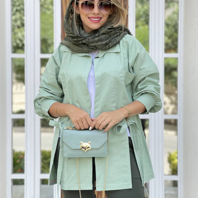 شومیز مانتویی لینن جدید زنانه کد pick