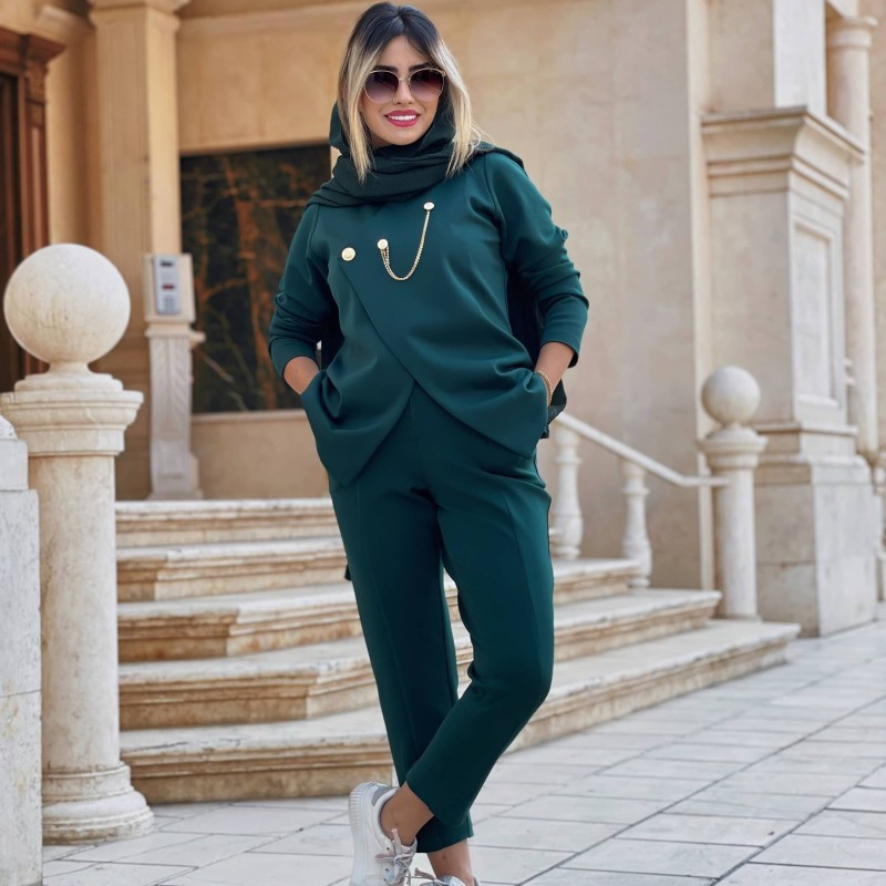 مانتو کتی جدید کوتاه کرپ زنانه کد neon